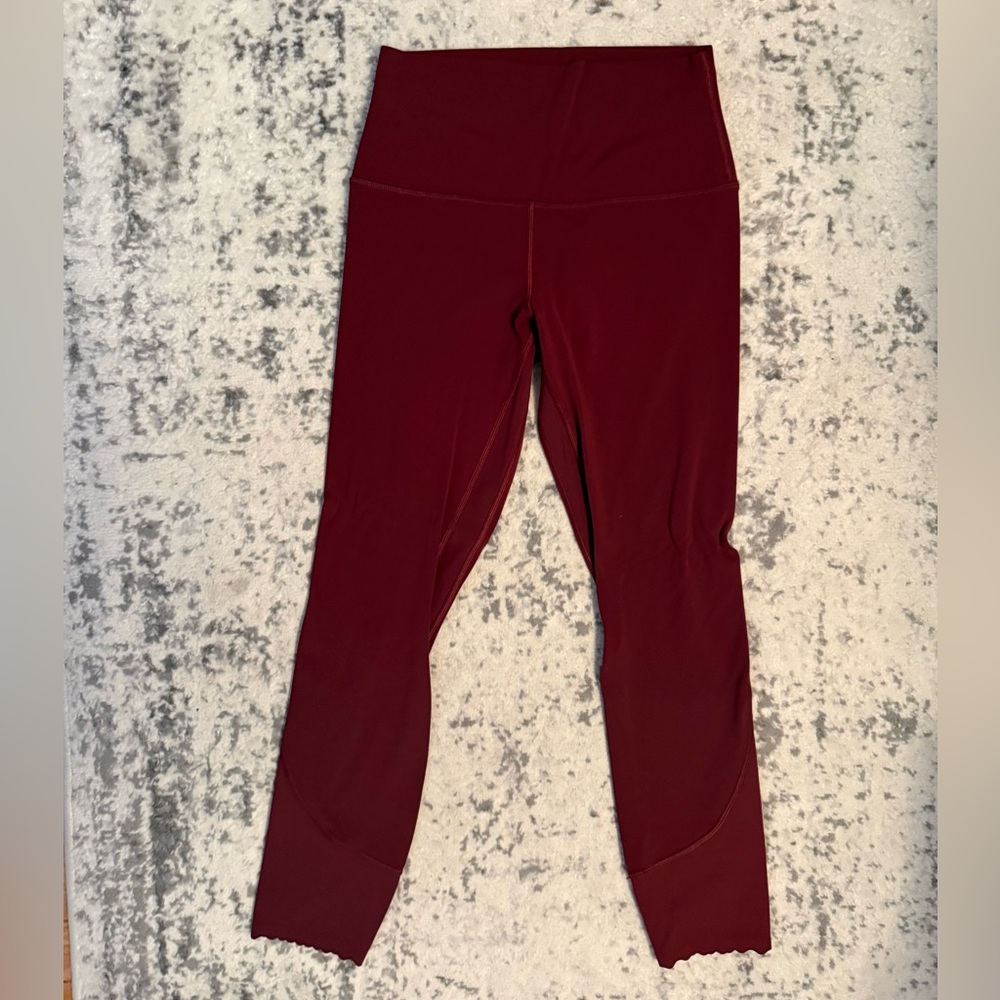 Lululemon Athletica Deep Red Leggings